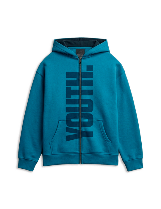 Youth. - Blue Zip up Hoodie