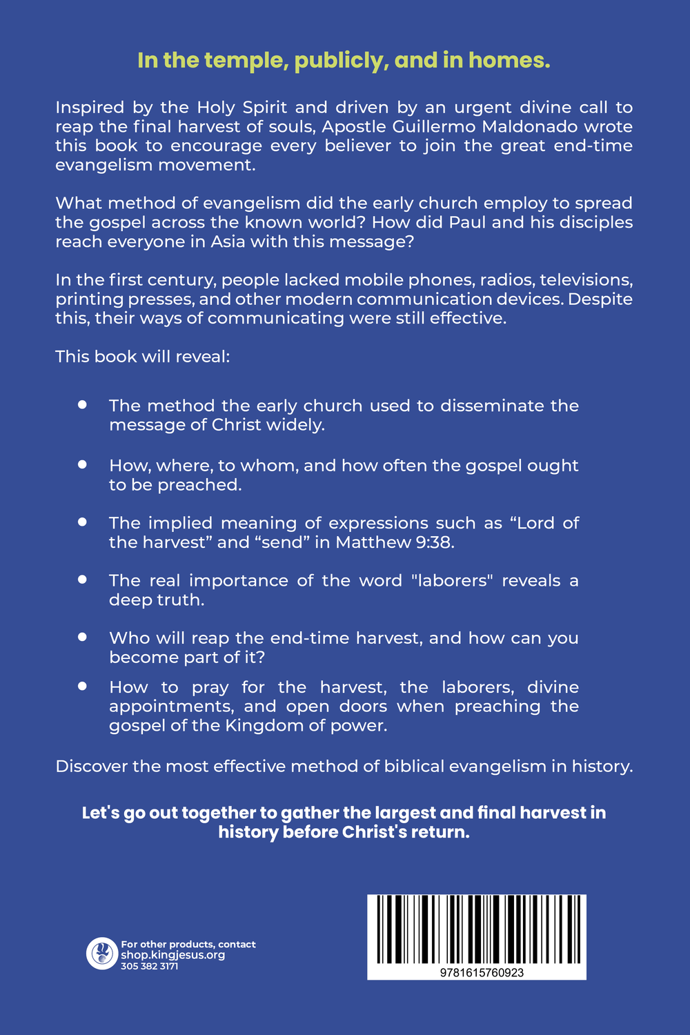 God's Method to Evangelizing the World, the Nation, and the City - Book