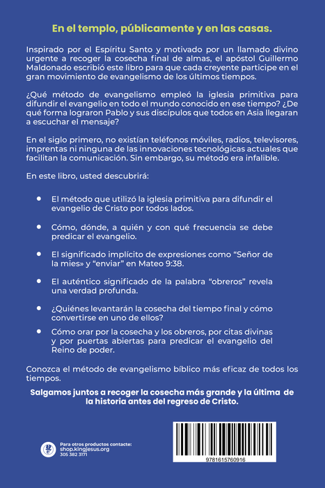 El Metodo de Dios para Evangelizar el Mundo, la Nacion y la Ciudad - Libro