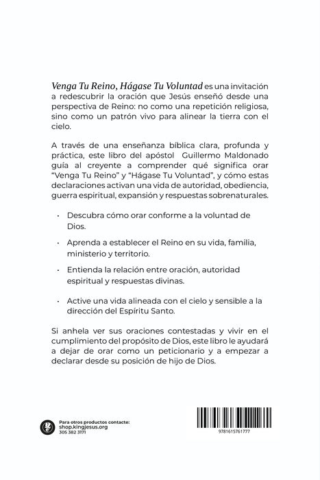 Venga Tu reino - Libro