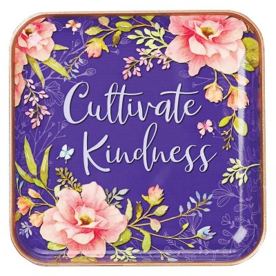 Cultivate Kindness Metal Trinket Tray