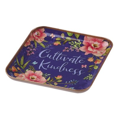 Cultivate Kindness Metal Trinket Tray
