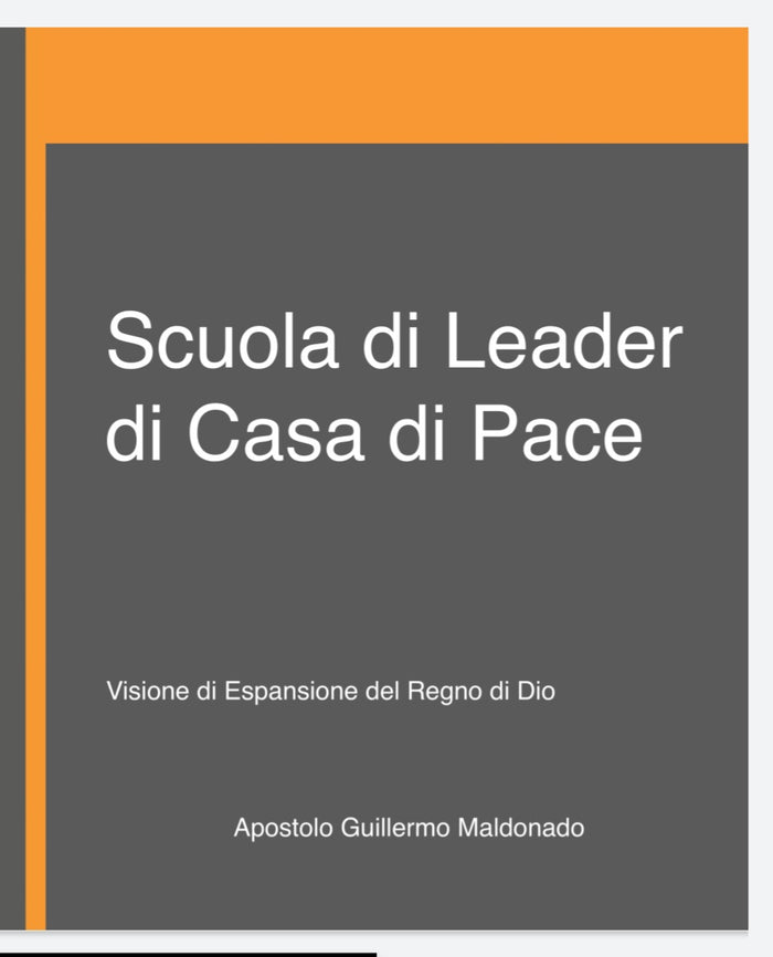 (Italian) Scuola di Leader di Casa di Pace -  Manuale - Digital Version (School of House of Peace Leaders)