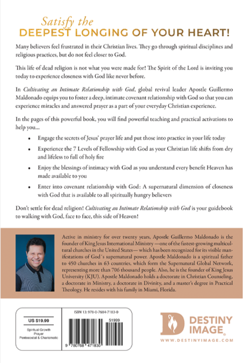 Cultivating an Intimate Relationship with God - Book