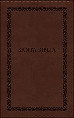 Biblia Reina-Valera 1960, Tierra Santa, Ultrafina letra grande, Leathersoft, Café, con cierre (Spanish Edition) Imitation Leather