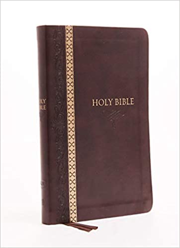 KJV THINLINE BIBLE BROWN INX