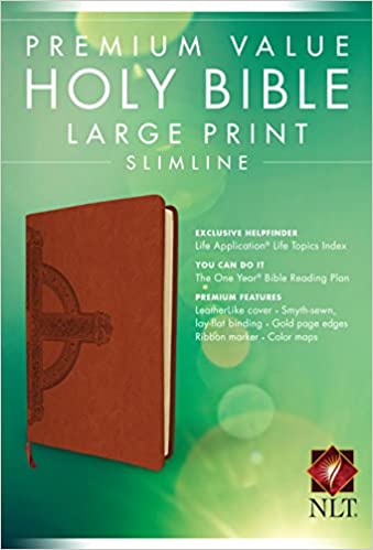 NLT PREMIUM VALUE SLIM BIBLE TAN