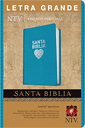 Santa Biblia NTV, Edición personal, letra grande (Letra Roja, SentiPiel, Aguamarina, Índice) (Spanish Edition)