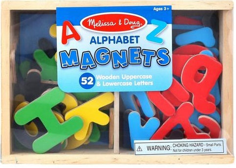 Puzzle-Magnetic Wooden Alphabet (52 Pieces) (Ages 3+)