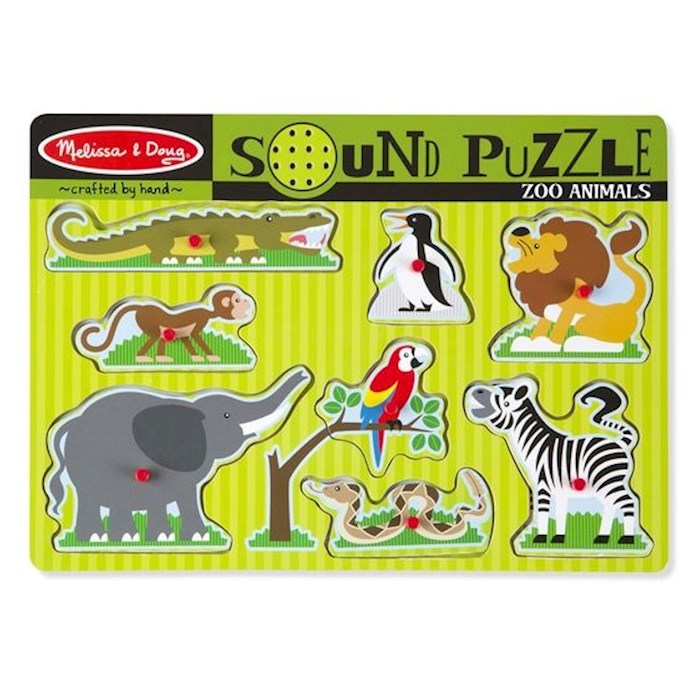 Puzzle-Zoo Animals Sound Puzzle (8 Pieces) (Ages 2+)