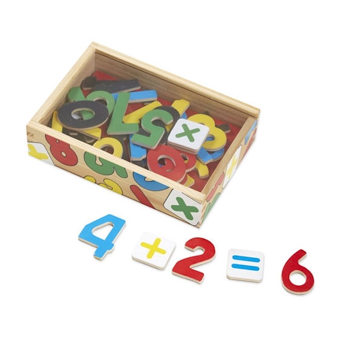 Puzzle-Magnetic Wooden Numbers (52 Pieces) (Ages 3+)