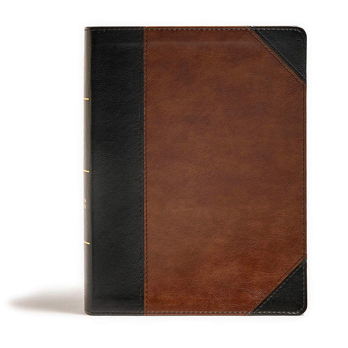 CSB Tony Evans Study Bible, Black/Brown LeatherTouch, Black Letter