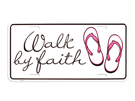 Autotag Walk By Faith W/Flip Flops