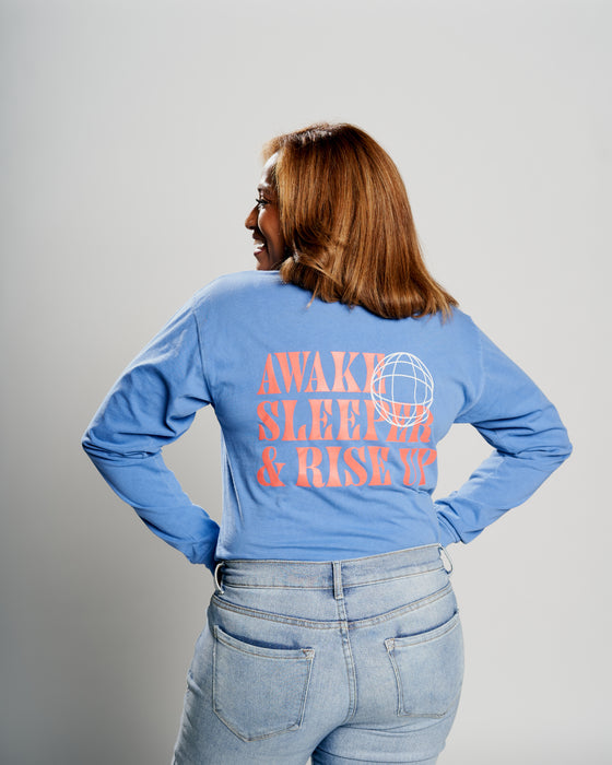 Awake sleeper and rise up -Blue - sweatshirt