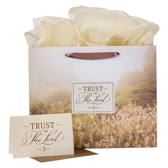 Trust in the LORD Large Landscape Gift Bag - Proverbs 3:5