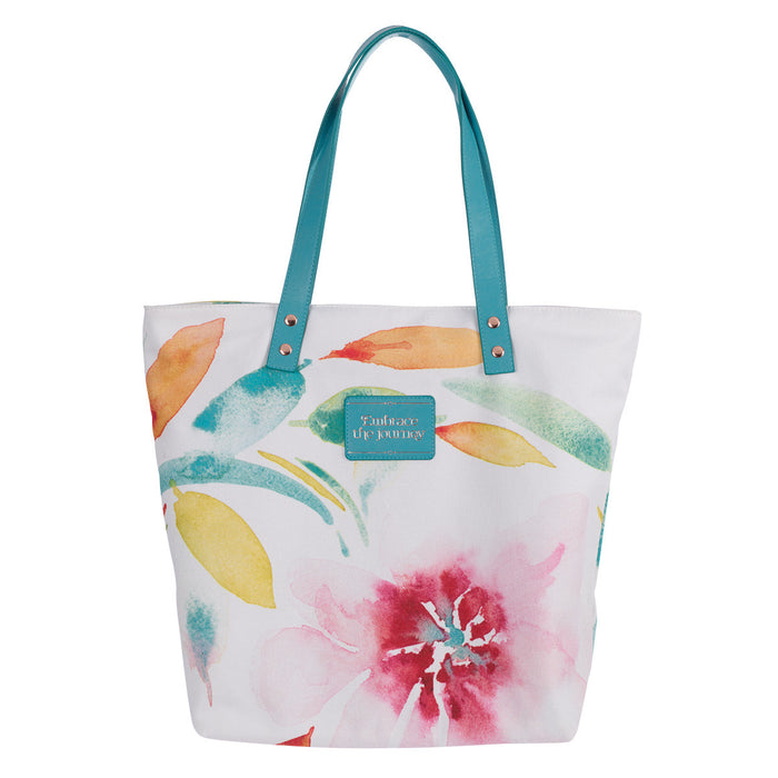 Embrace the Journey Pink Daisies Tote Bag