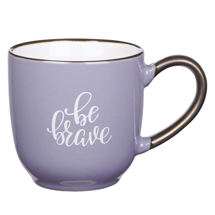 Be Brave Ceramic Mug in Lavender