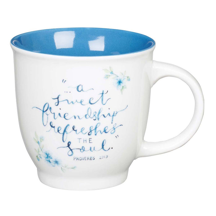 A Sweet Friendship Ceramic Coffee Mug - Proverbs 27:9