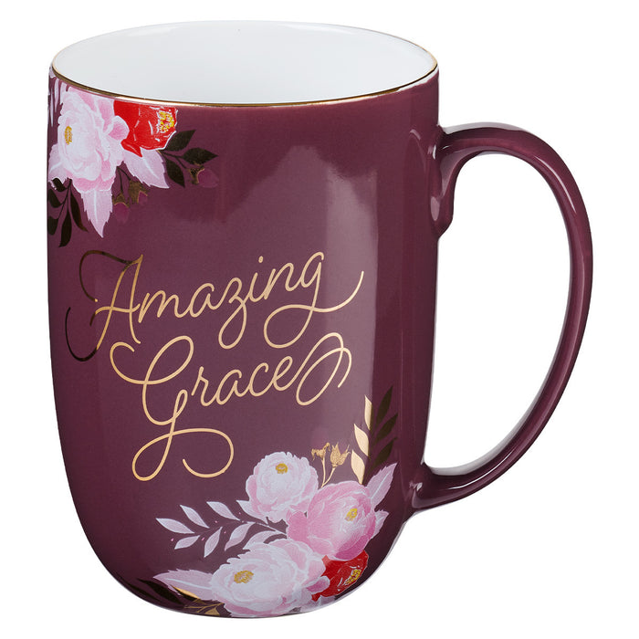 Mug - Amazing Grace Mulberry Pink Ceramic Coffee Mug