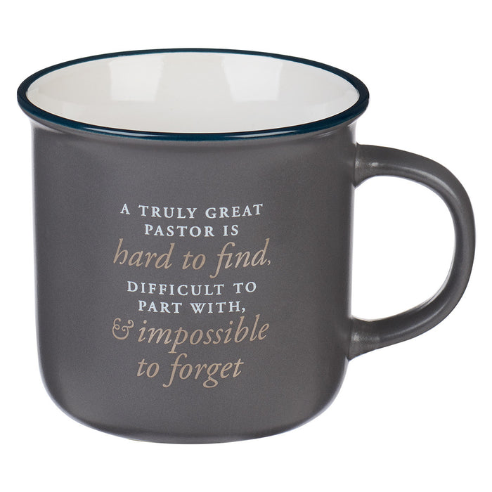 Great Pastor Gray Ceramic Camp-style Coffee Mug - Numbers 6:24