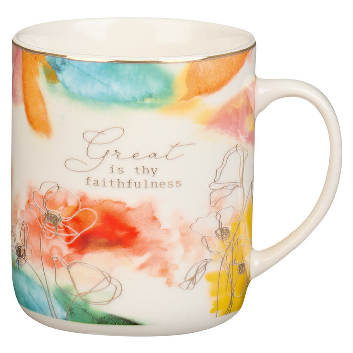 Mug - Faithfulness Pastel Meadow Ceramic Coffee Mug