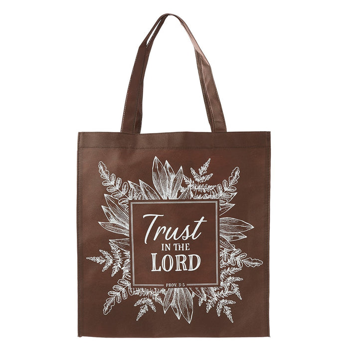 Trust In The Lord Brown Tote Bag - Proverbs 3:5