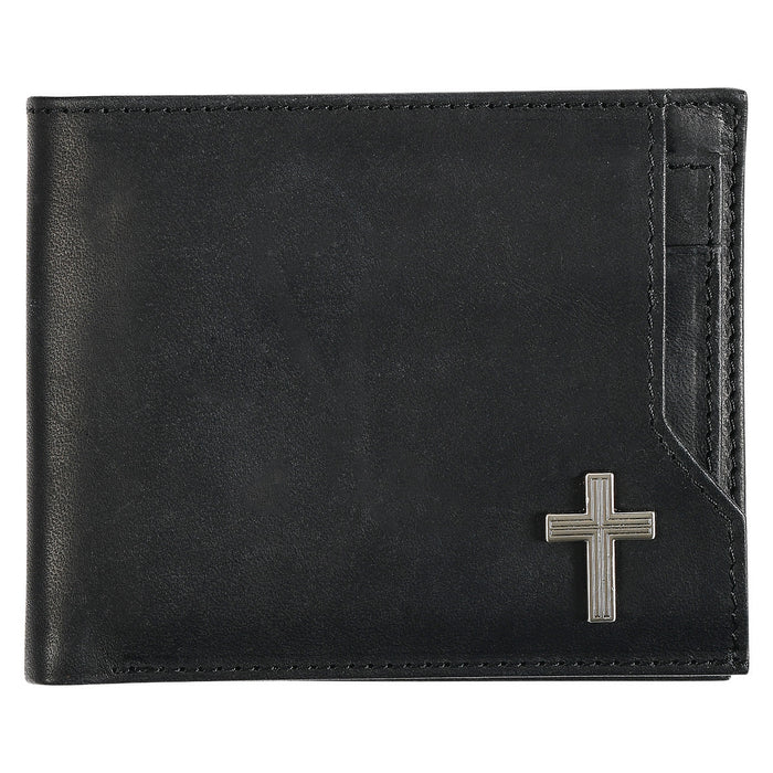 Silver Cross Black Genuine Leather Wallet